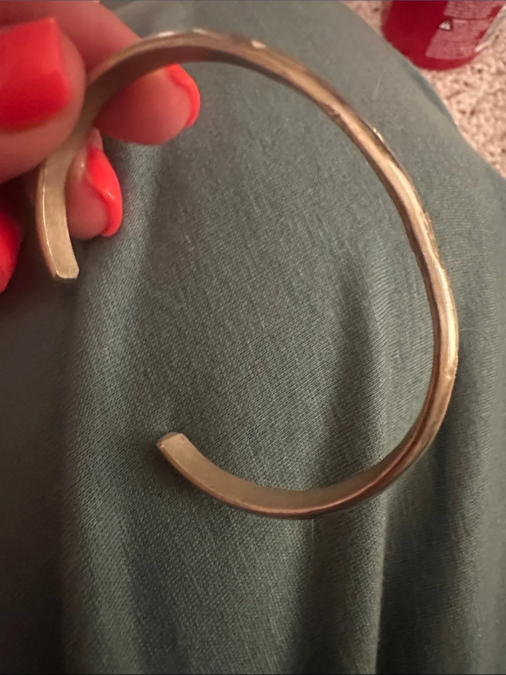 Vintage handcrafted sterling silver Navajo-style cuff bracelet